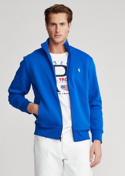 Chaqueta De Chándal Polo Ralph Lauren Hombre Azules Azul Rey / Rojos - Double-Knit - UZLNT3750